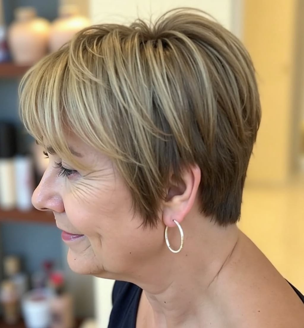 Ear Length Layered Pixie Wavy Ear Length Layered Pixie Wavy — Simple Short Haircuts