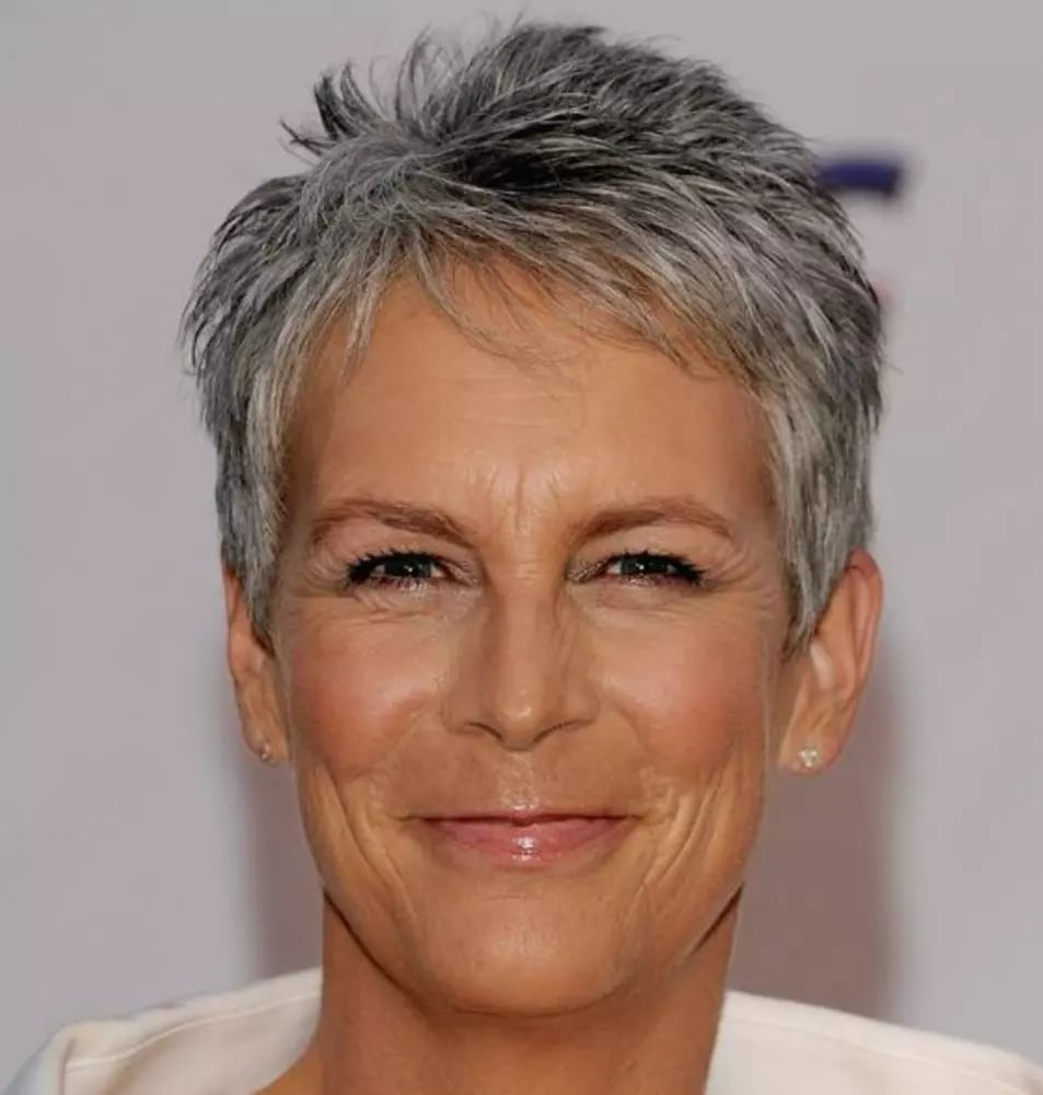 Ear Length Pixie Gray Textured Ear Length Pixie Gray Textured — Simple Short Haircuts