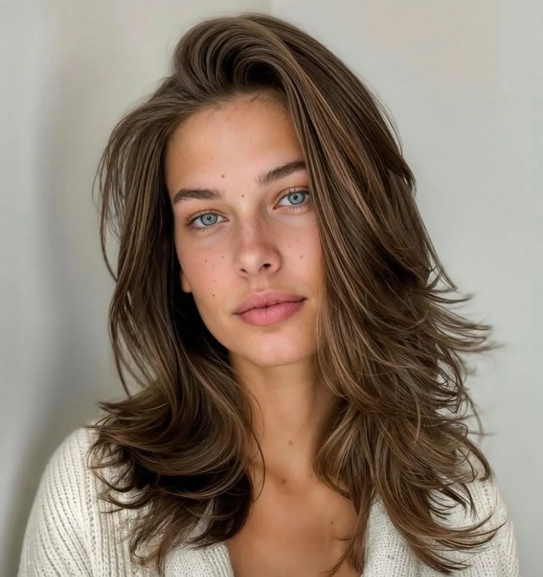 Collarbone Length Layers With Natural Texture — Simple Side Part Hairstyles