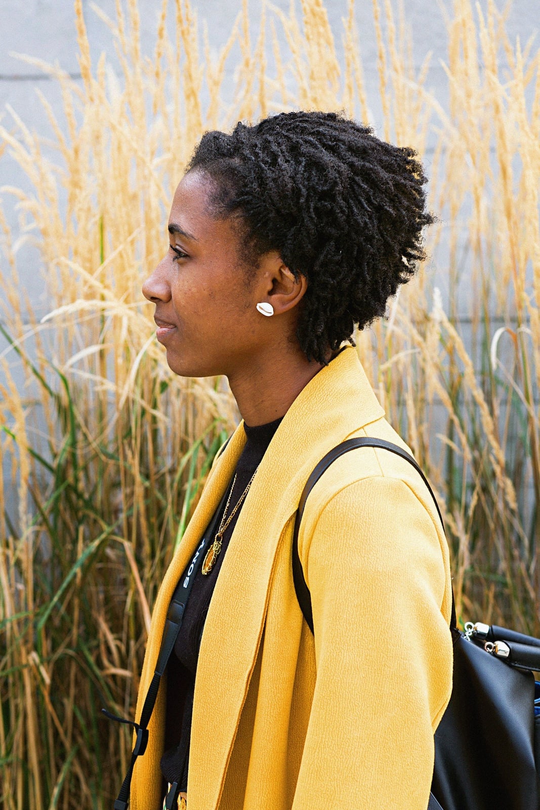 Ear Length Black Coily Thick Locs Natural Style — Simple Sister Locs