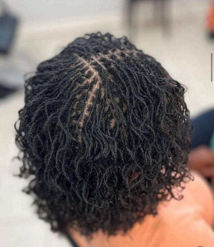 Collarbone Wavy Sister Locs With Neat Parting — Simple Sister Locs