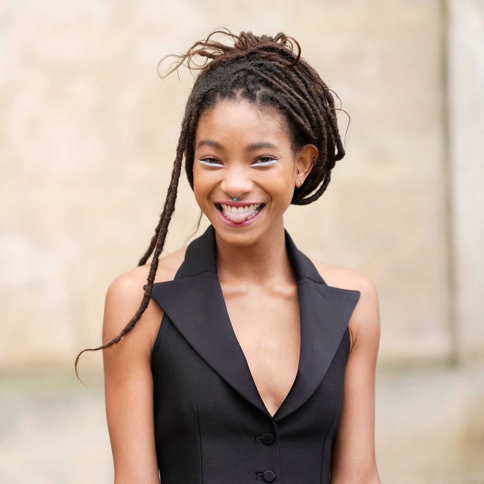 Mid-Back Dark Brown Locs High Top Knot Mid-Back Dark Brown Locs High Top Knot — Simple Soft Locs Hairstyles