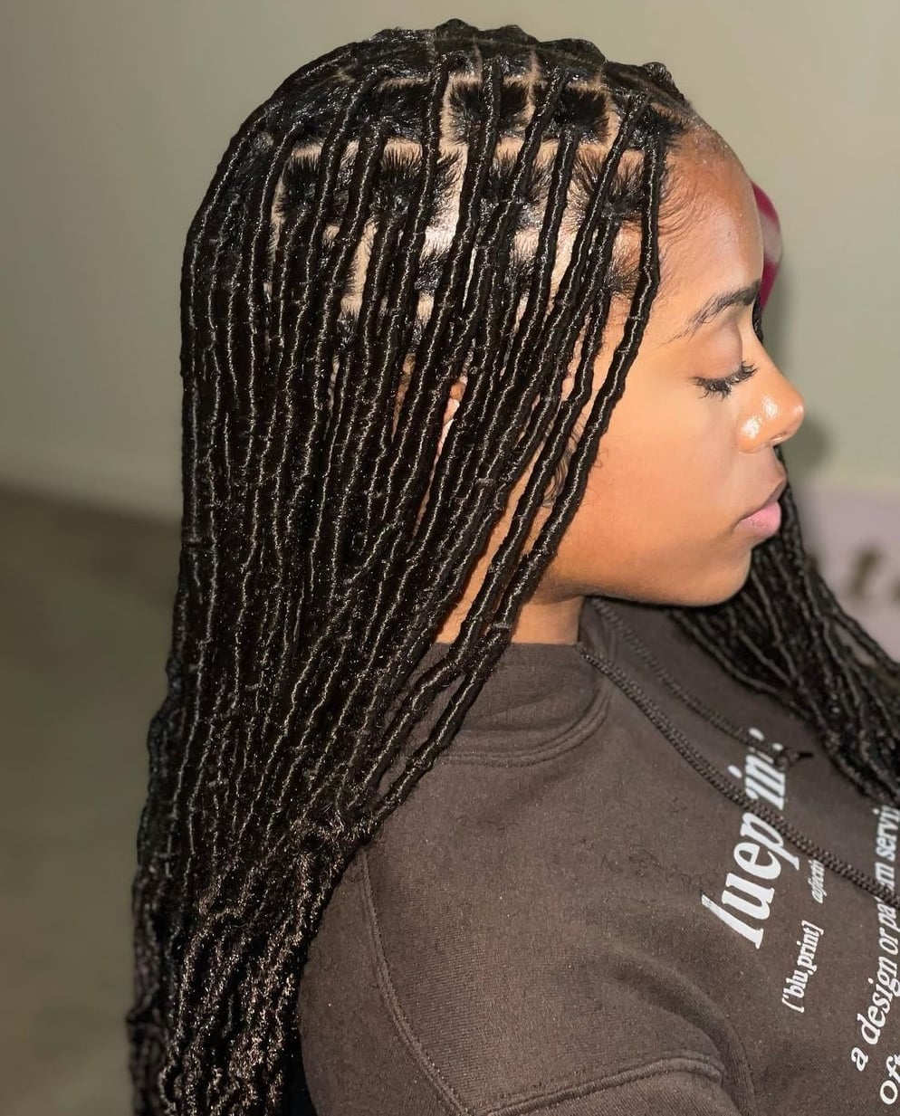 Mid-Back Black Soft Locs Neat Installation Mid-Back Black Soft Locs Neat Installation — Simple Soft Locs Hairstyles