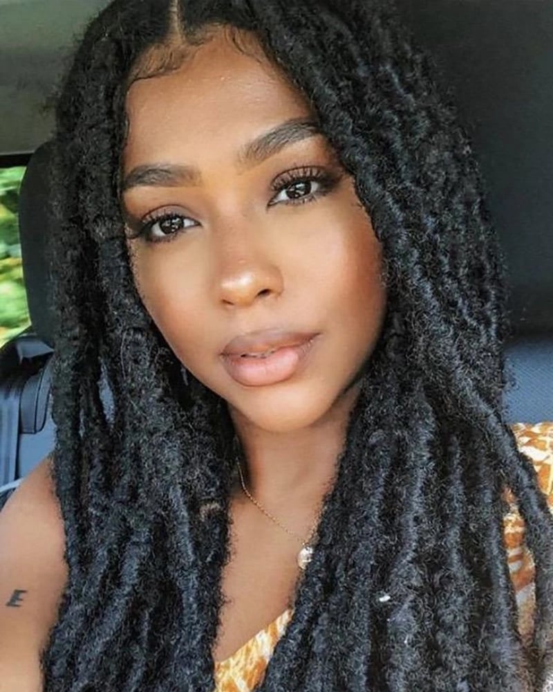Thick Collarbone Length Black Locs Loose Thick Collarbone Length Black Locs Loose — Simple Soft Locs Hairstyles