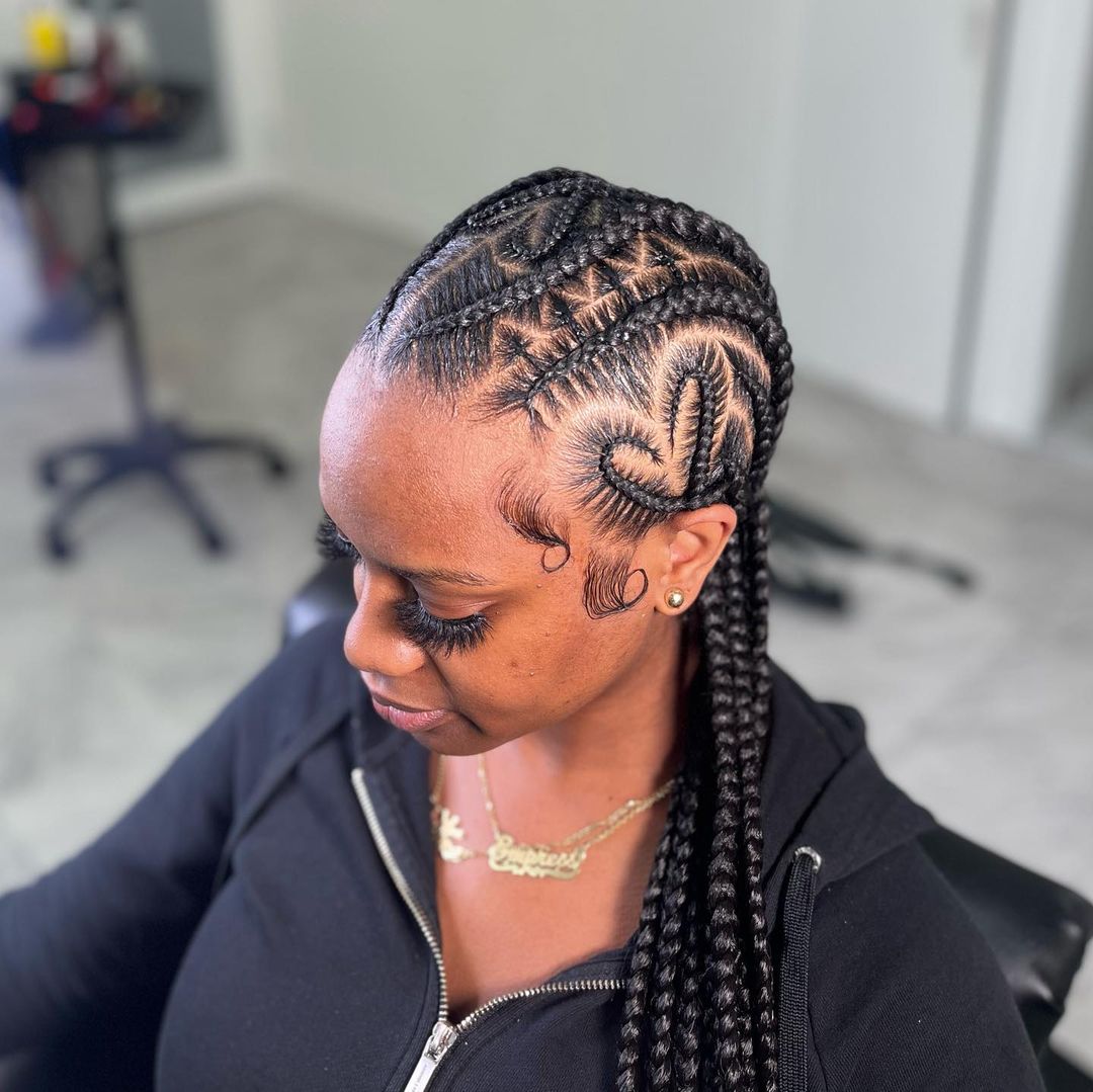 Stitch Braids With Gold Beads Stitch Braids With Gold Beads — Simple Stitch Braids Hairstyles