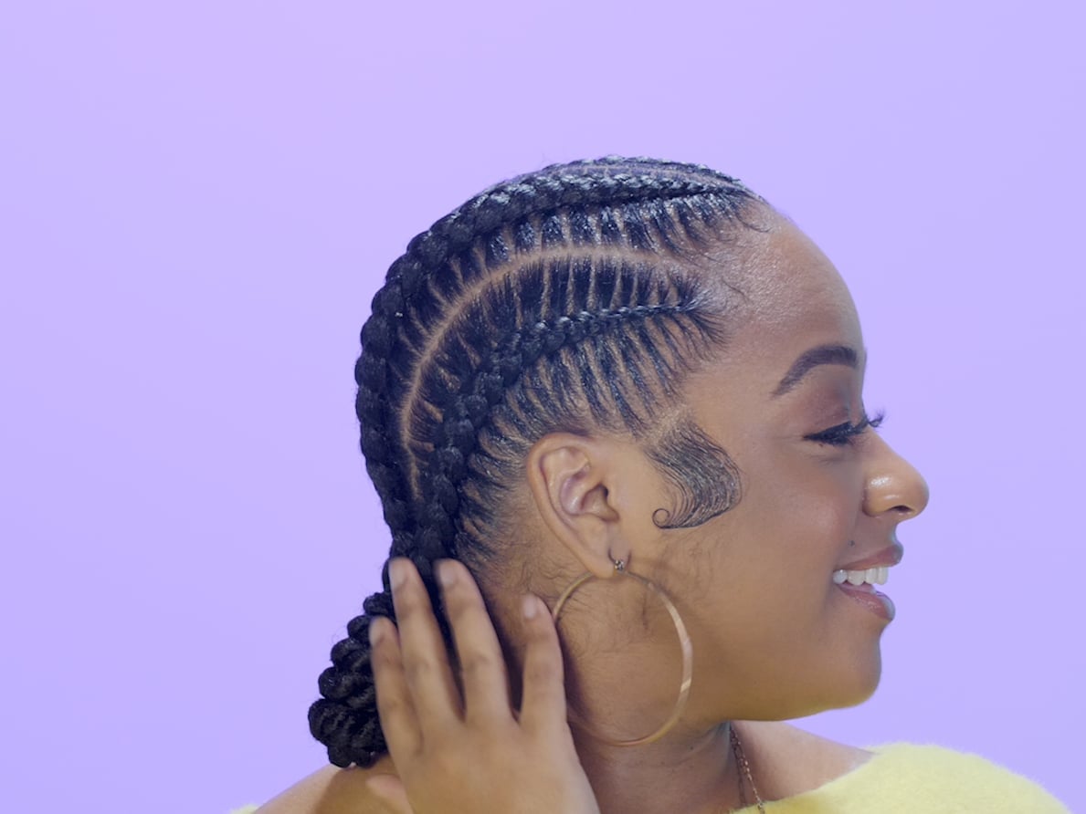 Stitch Braids Into A Low Ponytail Stitch Braids Into A Low Ponytail — Simple Stitch Braids Hairstyles