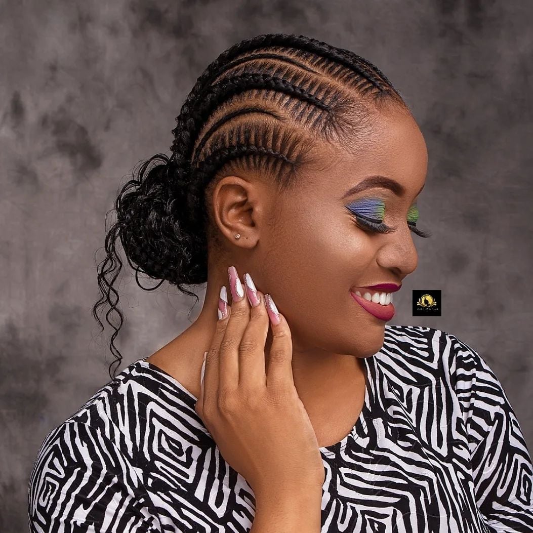 Stitch Braids Into A Neat Low Ponytail, Mid-Back Stitch Braids Into A Neat Low Ponytail, Mid-Back — Simple Stitch Braids Hairstyles