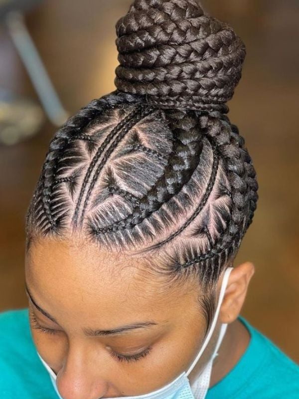 Geometric Stitch Braids Geometric Stitch Braids — Simple Stitch Braids Hairstyles
