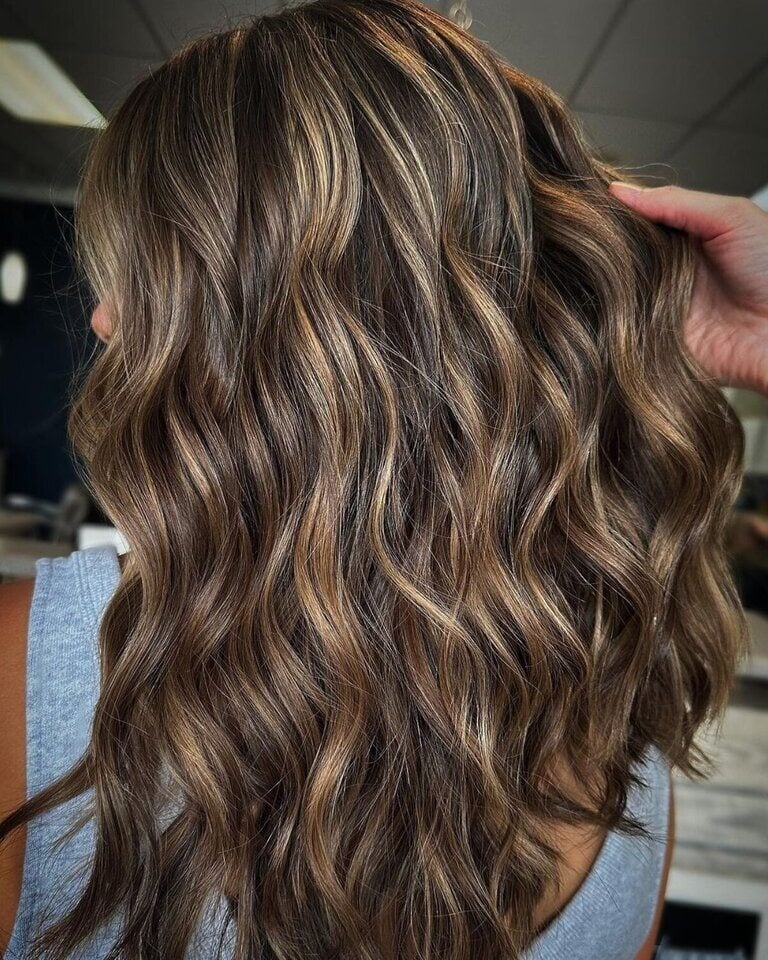 Medium Brown With Sun-Kissed Highlights — Simple Textured Hair