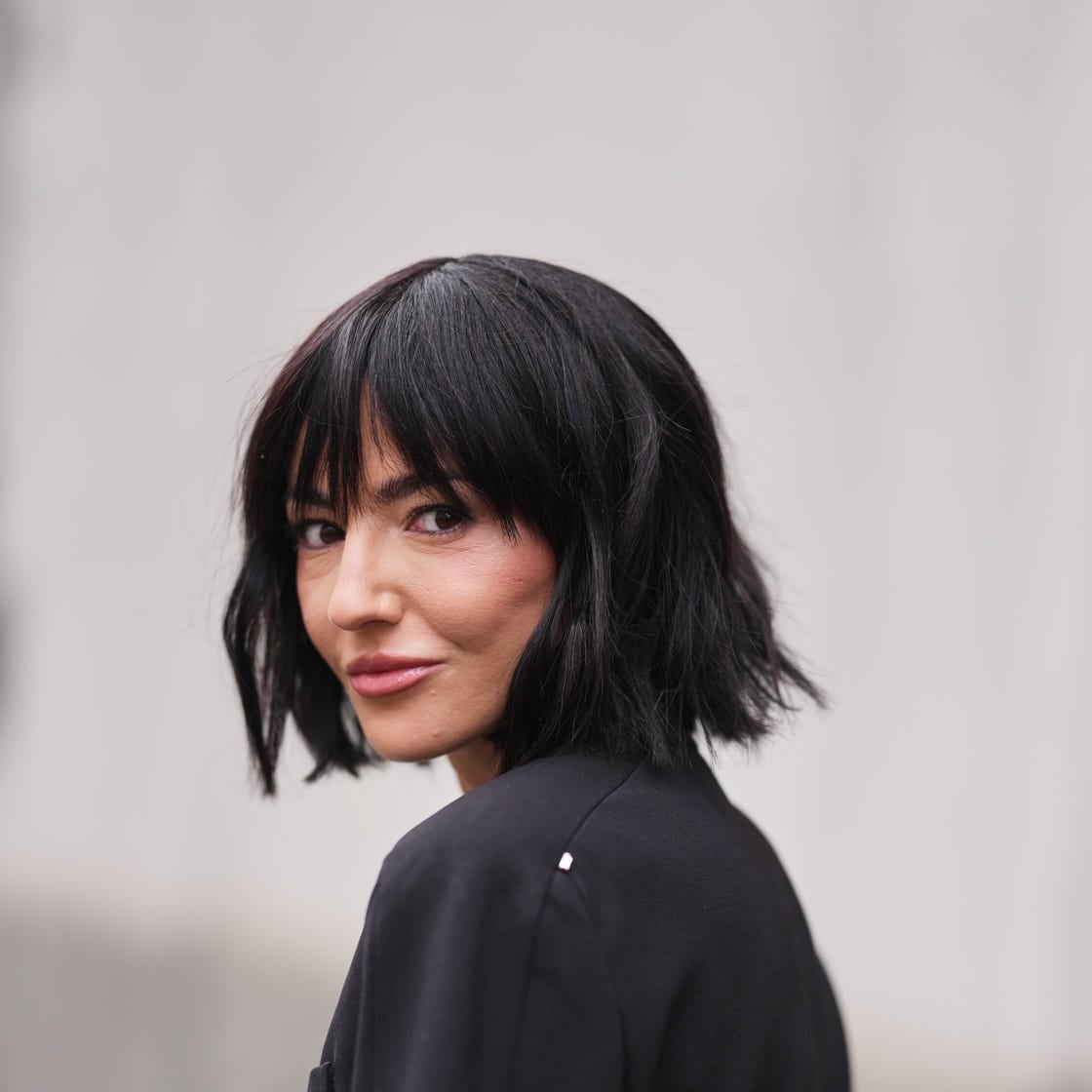 Chin Length Bob With Textured Ends Air Dried — Simple Trending Hairstyle