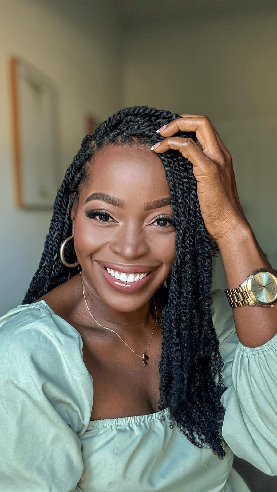 Defined Black Two-Strand Twists — Simple Twisted Styles