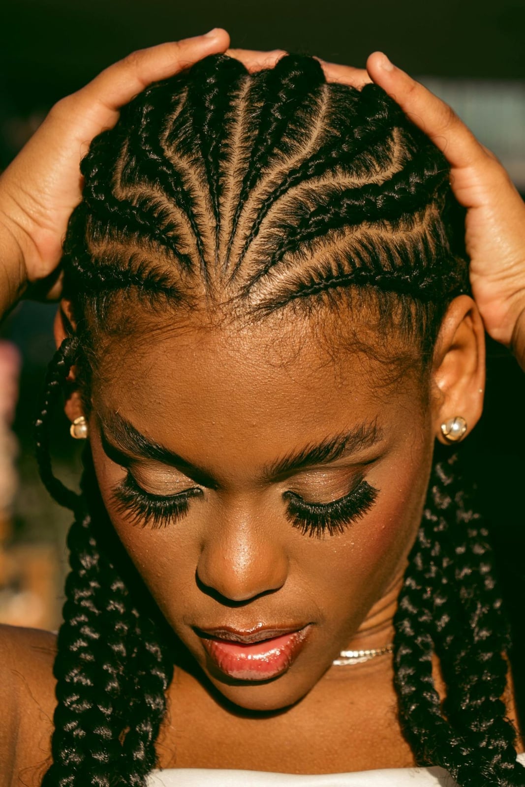 Cornrows Transitioning To Wavy Twists — Simple Twisted Styles