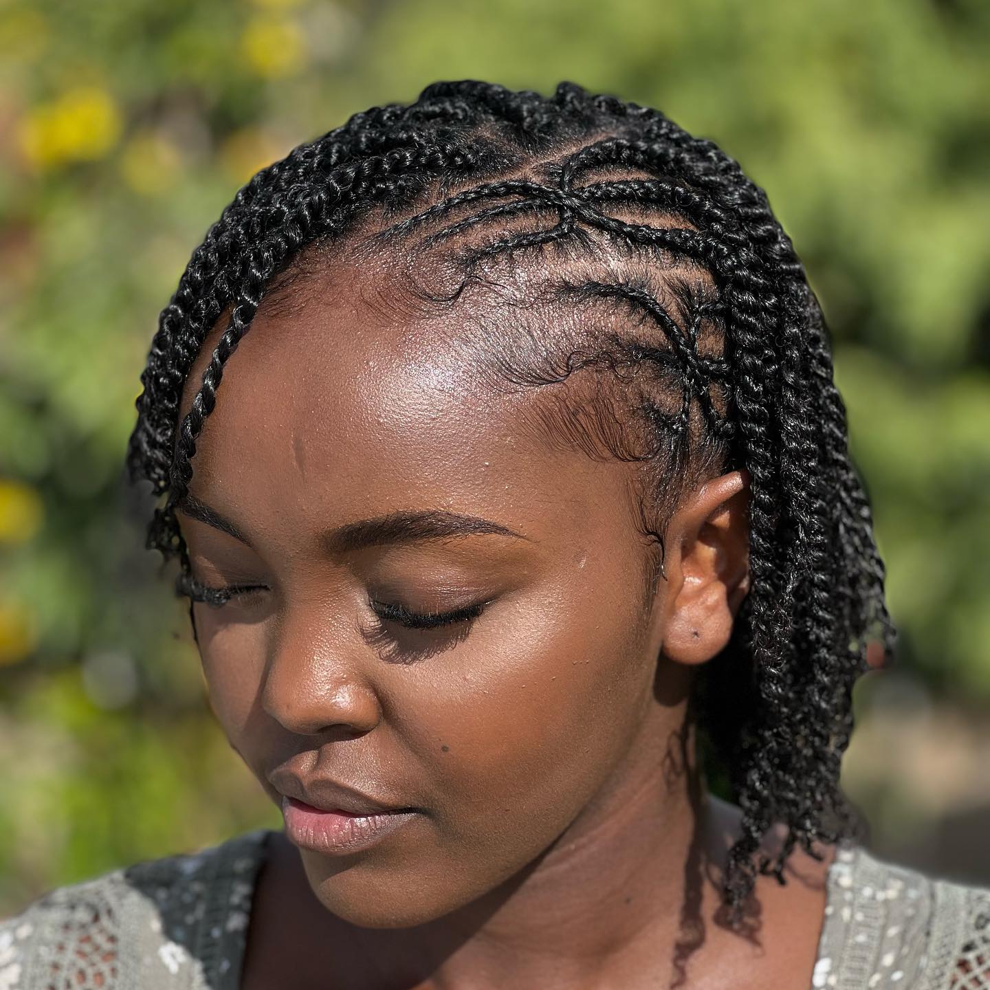 Shoulder Length Two-Strand Twists, Close-Up Take — Simple Twisted Styles