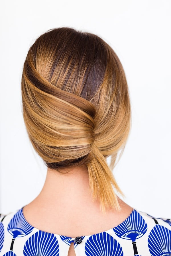 Collarbone Bob Twisted Low Bun — Simple Twisted Styles