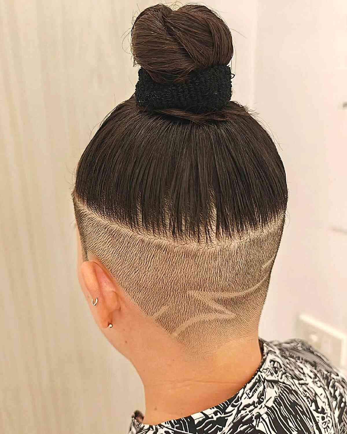 Blonde Angled Bob With Textured Undercut, Mid-Back — Simple Undercut Hairstyles