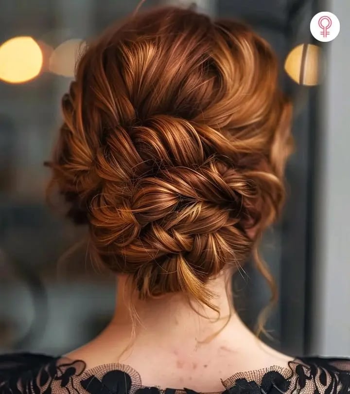Soft Romantic Textured Low Updo Soft Romantic Textured Low Updo — Simple Updo Hair
