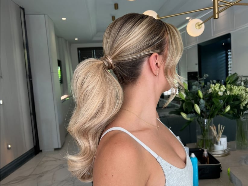 Voluminous High Ponytail Wispy Bangs Voluminous High Ponytail Wispy Bangs — Simple Updo Ponytail