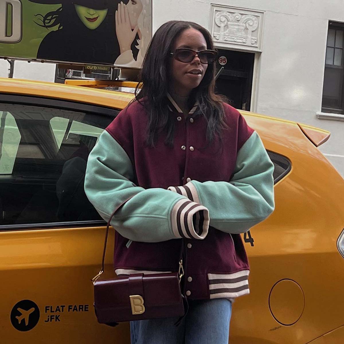 Mint Green Varsity Jacket With Jeans — Simple Varsity Jacket Outfits