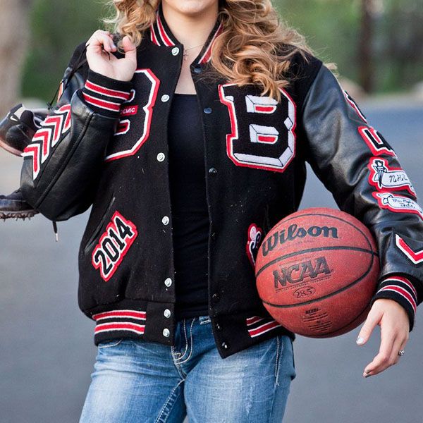 Black Wool And Leather Varsity Jacket — Simple Varsity Jacket Outfits