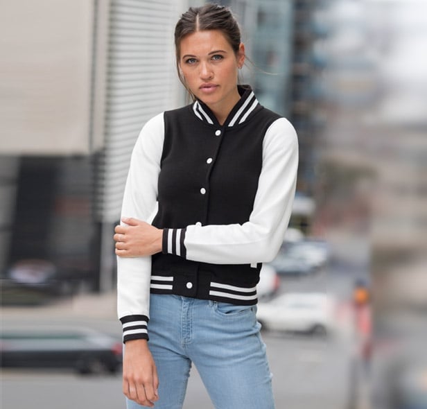 Black And White Varsity Jacket — Simple Varsity Jacket Outfits