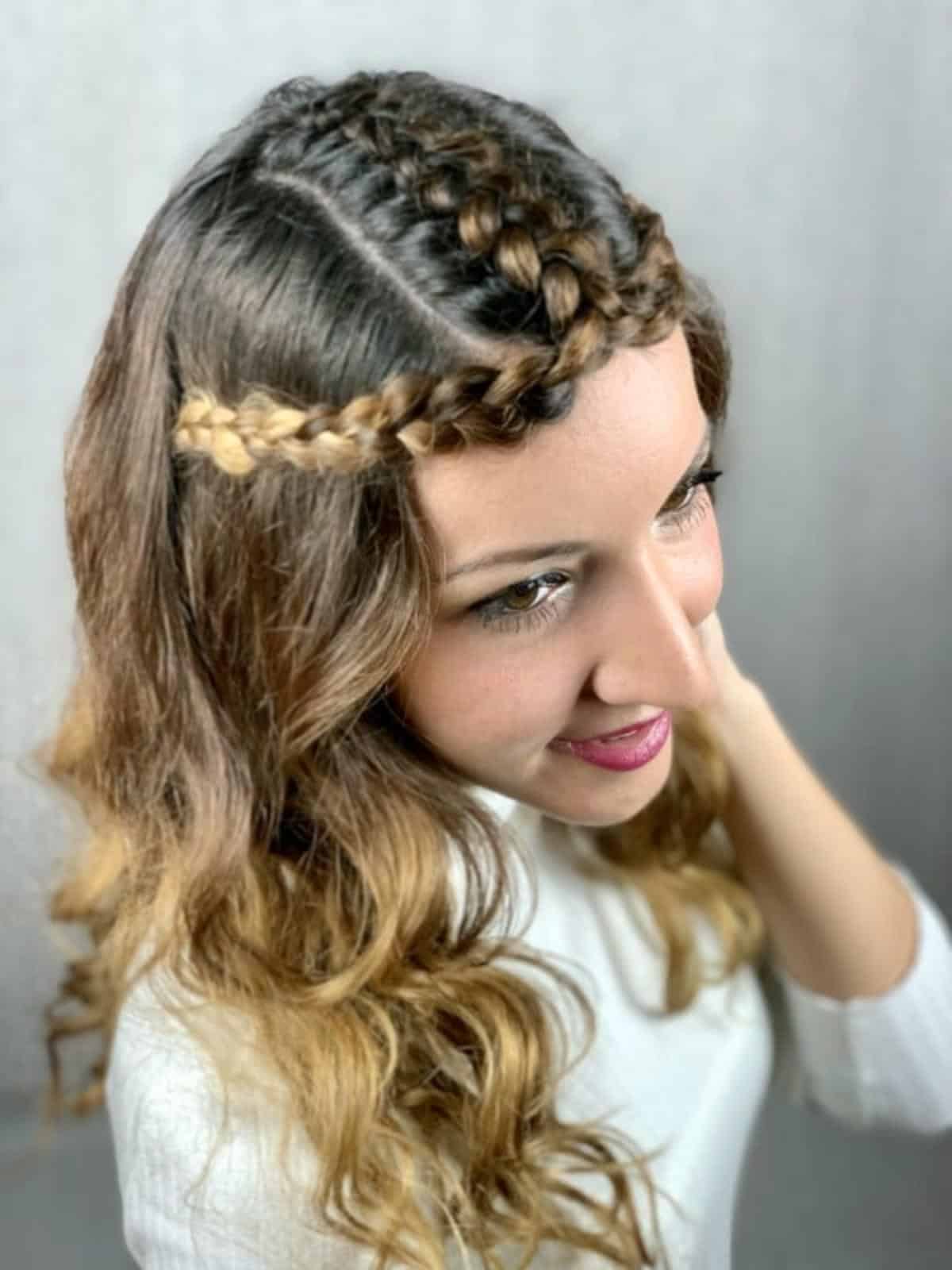 Braided Crown Princess Hairstyle — Simple Viking Braids