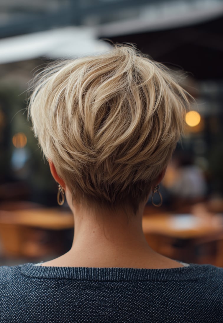 Short Pixie With Crown Volume Short Pixie With Crown Volume — Simple Volume Hair