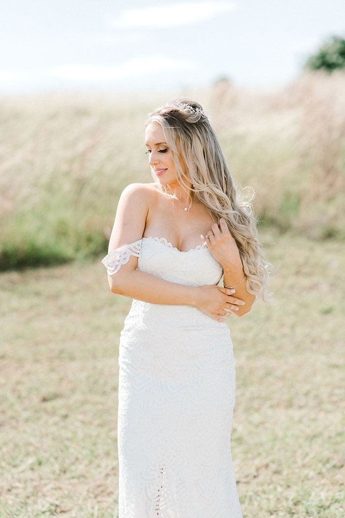 Relaxed Half-Up With Loose Waves — Simple Wedding Hairstyles for Long Hair