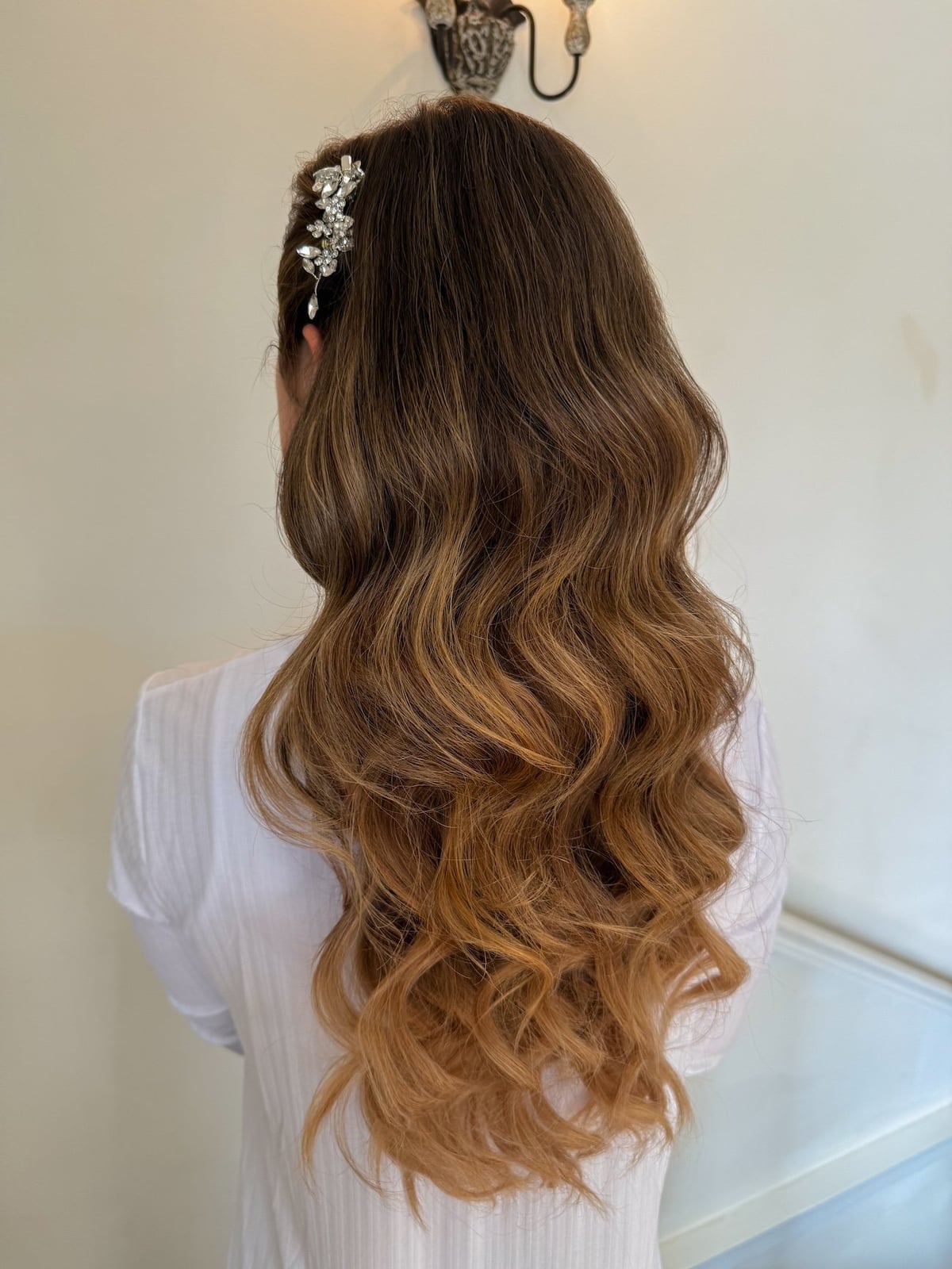Loose Waves With Dimensional Balayage — Simple Wedding Hairstyles for Long Hair