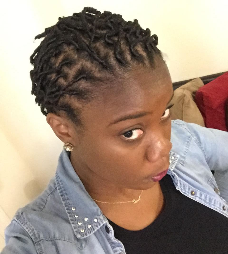 Short Twisted Locs Side Part — Starter Locs