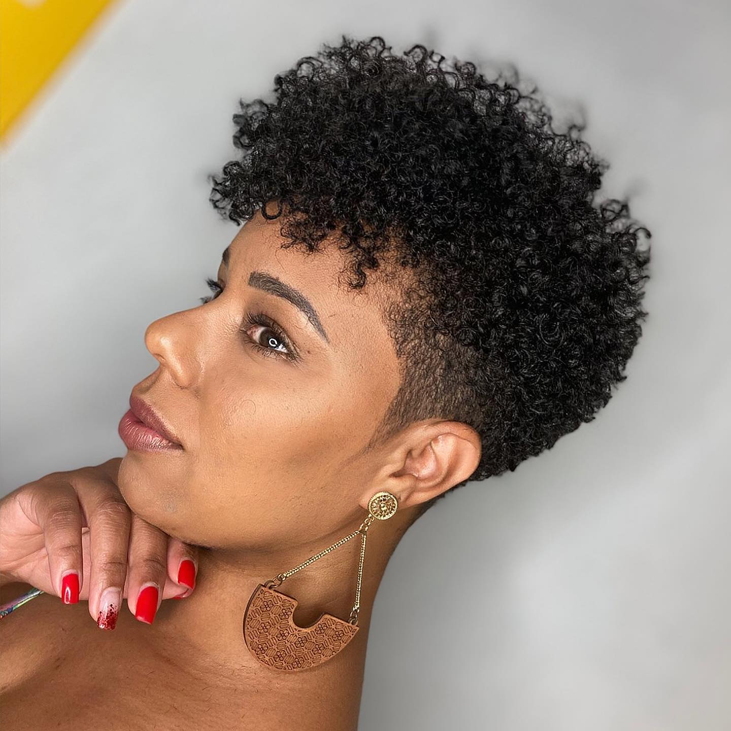 Tapered Pixie With Defined Coils Tapered Pixie With Defined Coils — Trendy 4c Hair