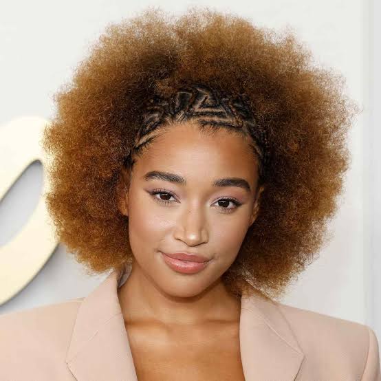 Shoulder Length Afro With Geometric Braids Shoulder Length Afro With Geometric Braids — Trendy 4c Hair