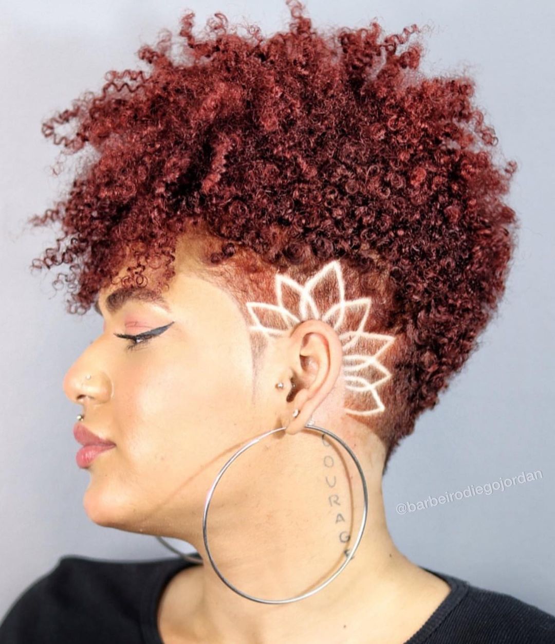 Short Tapered Cut With Geometric Undercut Short Tapered Cut With Geometric Undercut — Trendy 4c Hair