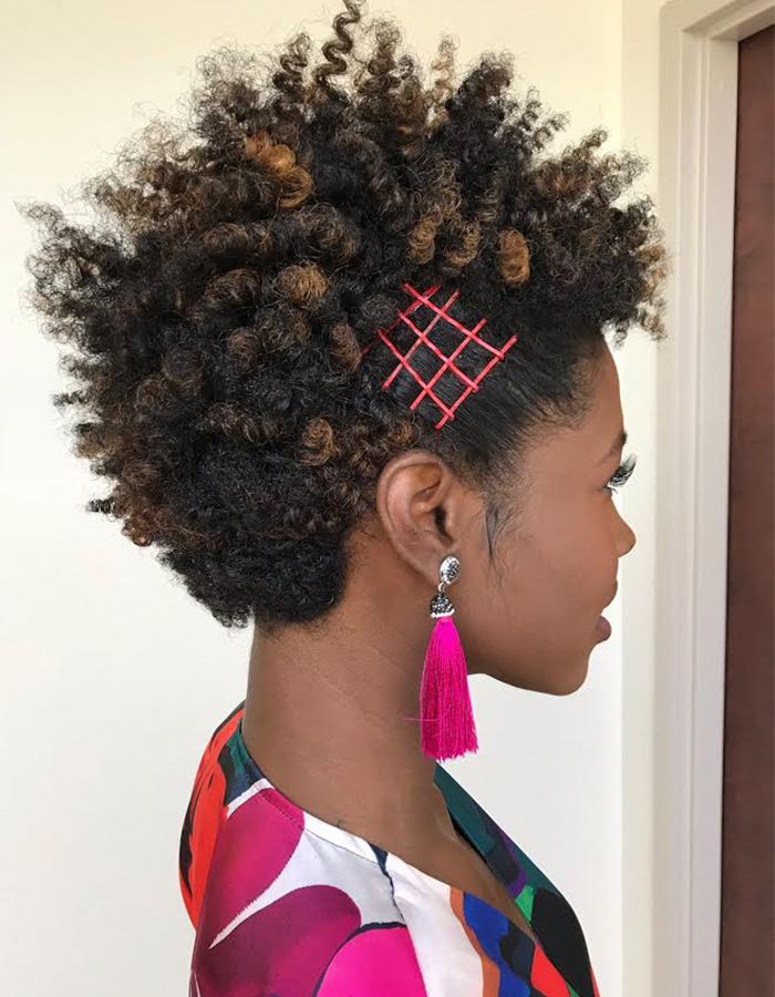 Tapered Twist-Out With Honey Highlights Tapered Twist-Out With Honey Highlights — Trendy 4c Hair