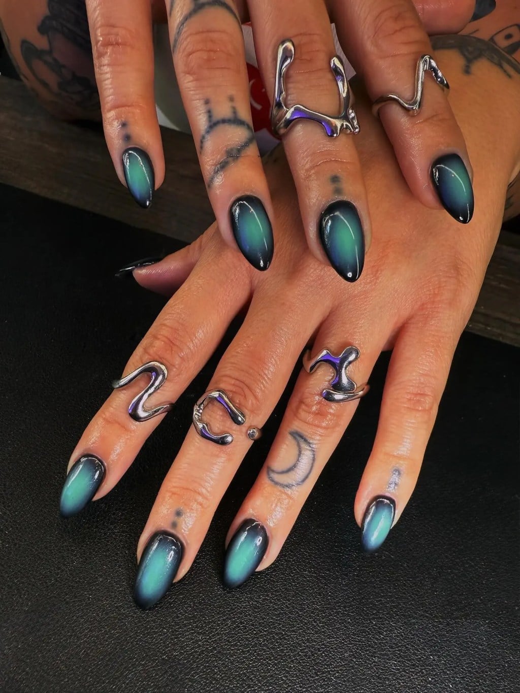 Sheer Pale Pink With Silver Dots Medium Almond Nails Sheer Pale Pink With Silver Dots Medium Almond Nails — Trendy Almond Nails