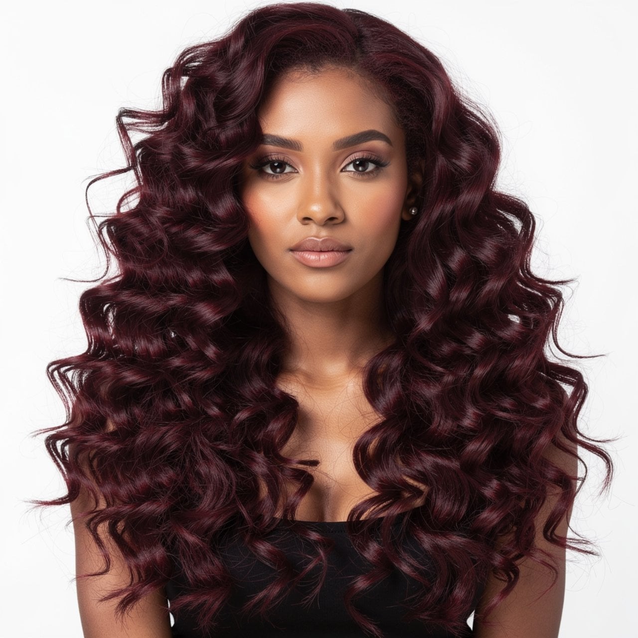 Shoulder Medium Brown With Blonde Highlights — Trendy Curly Hair Color
