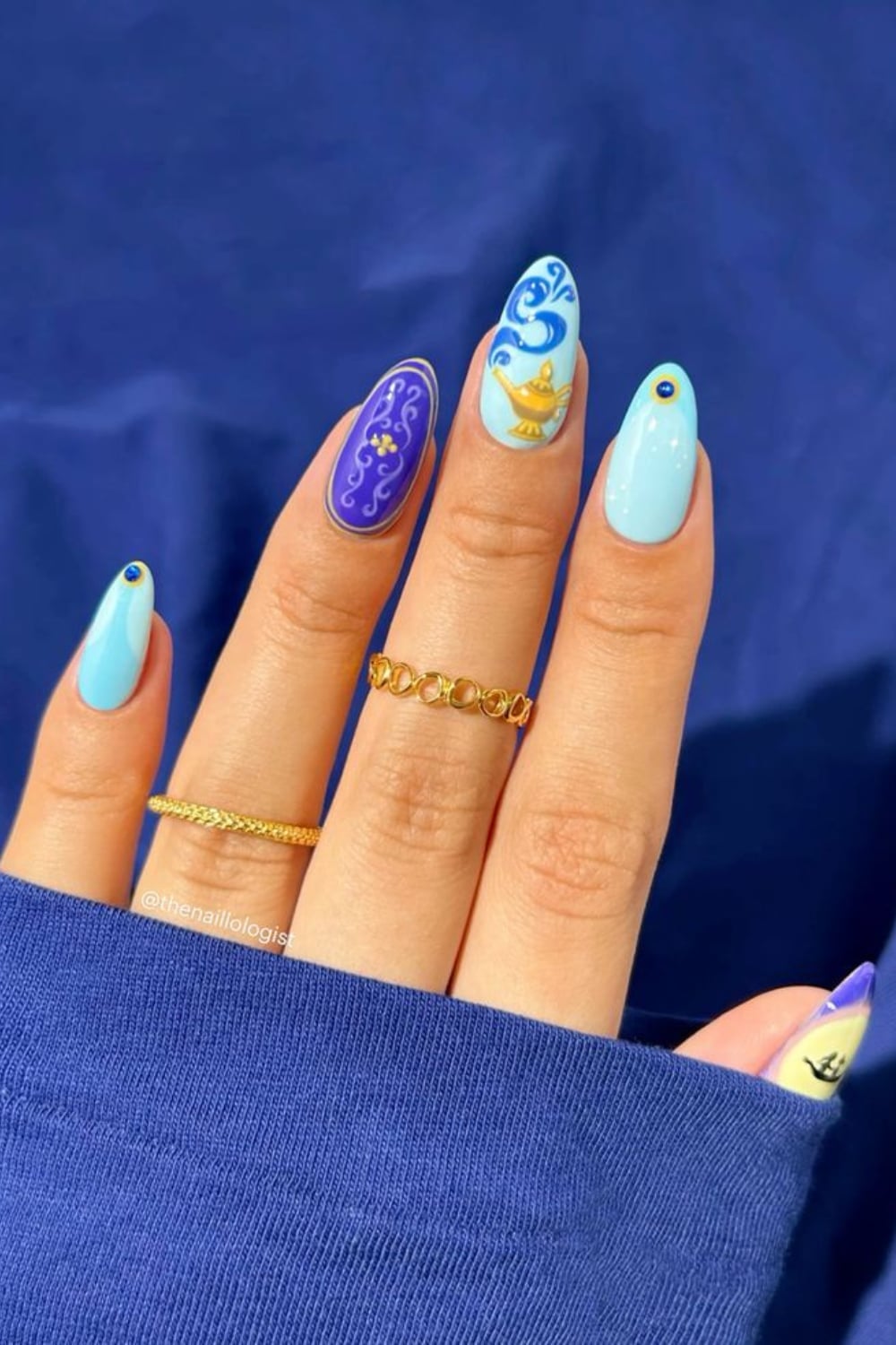 Short Almond Nude Red Polka Dot Mickey Nails — Trendy Disney Nails
