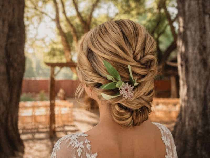 Blonde Twisted Crown Updo Blonde Twisted Crown Updo — Trendy Elegant Updo