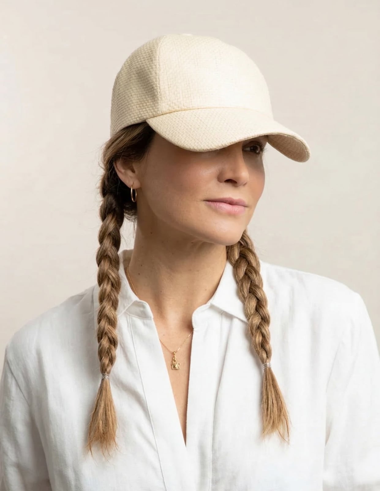 Collarbone Braids with Baseball Cap Collarbone Braids with Baseball Cap — Trendy Hair with Hat