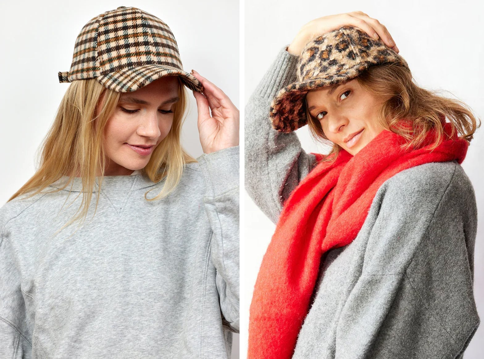 Collarbone Lob with Blonde Balayage and Cap Collarbone Lob with Blonde Balayage and Cap — Trendy Hair with Hat