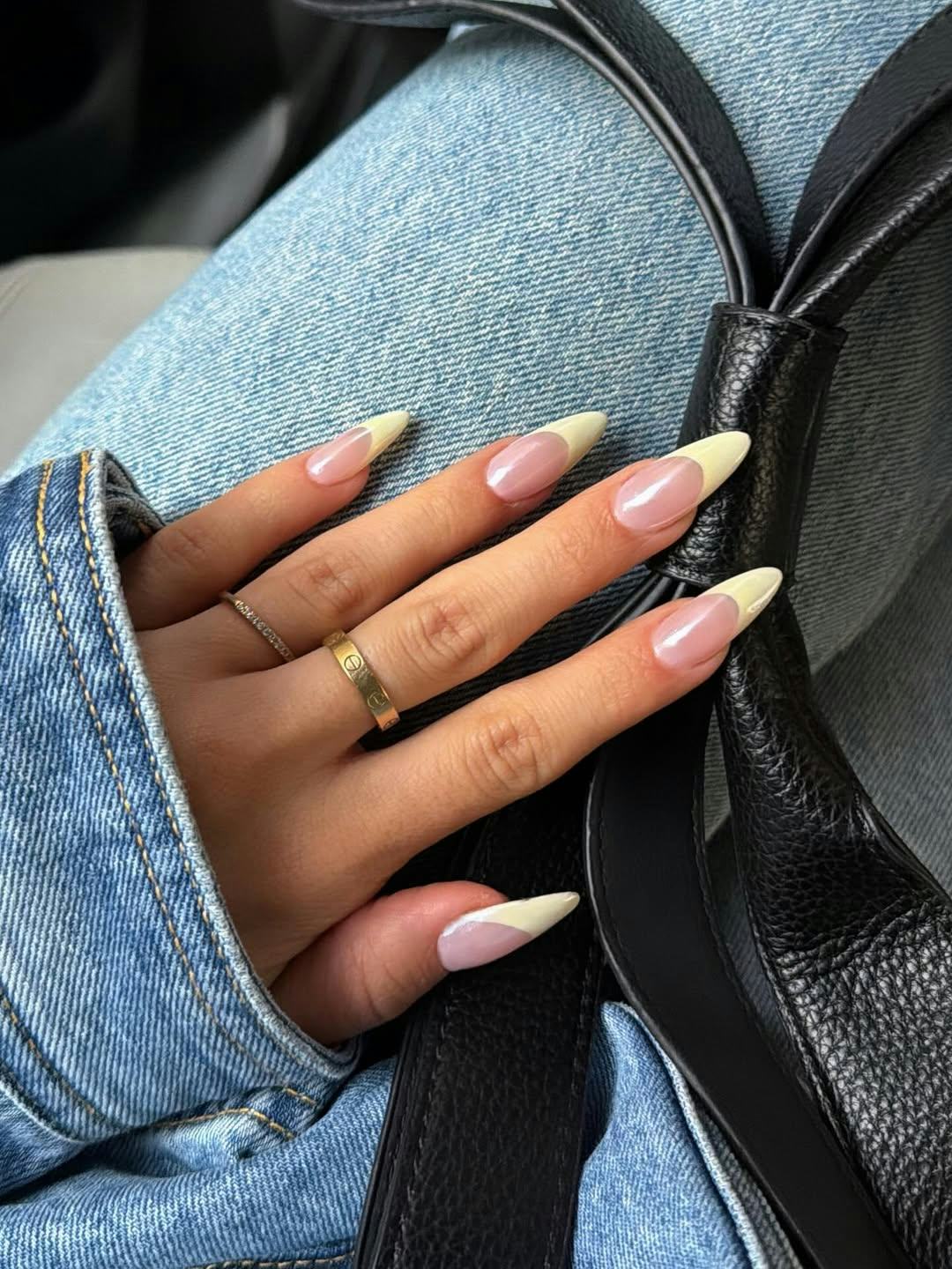 Almond Pastel French Tip Nails — Trendy Luxury Nails