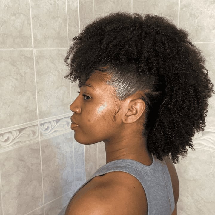 Mohawk With Shaved Sides Mohawk With Shaved Sides — Trendy Natural Hair Black Women