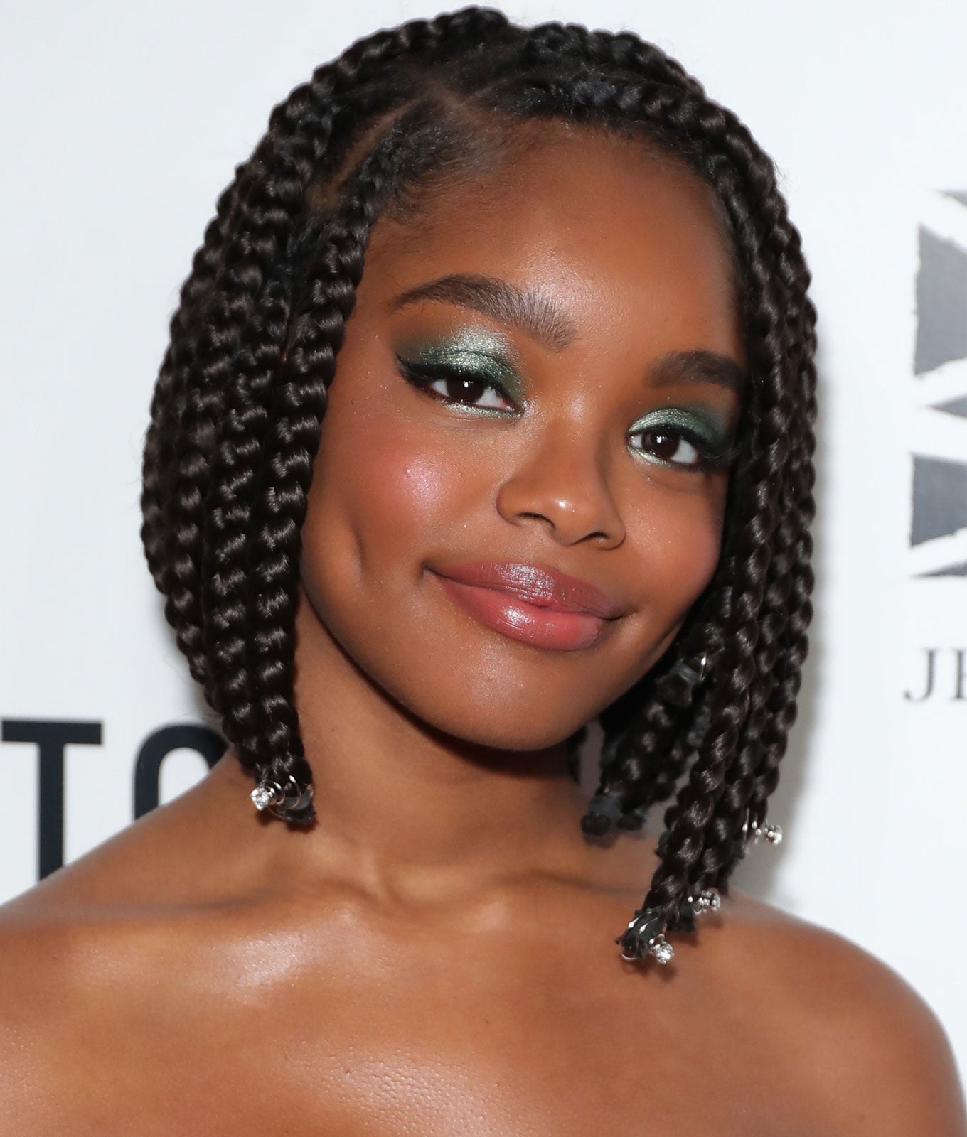 Mid-Back Thin Braids With Warm Tone Beads, Black — Trendy Natural Hair Braiding