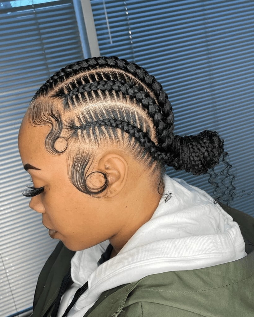 Collarbone Waves With Curtain Bangs Collarbone Waves With Curtain Bangs — Trendy Natural Hair Hairstyles
