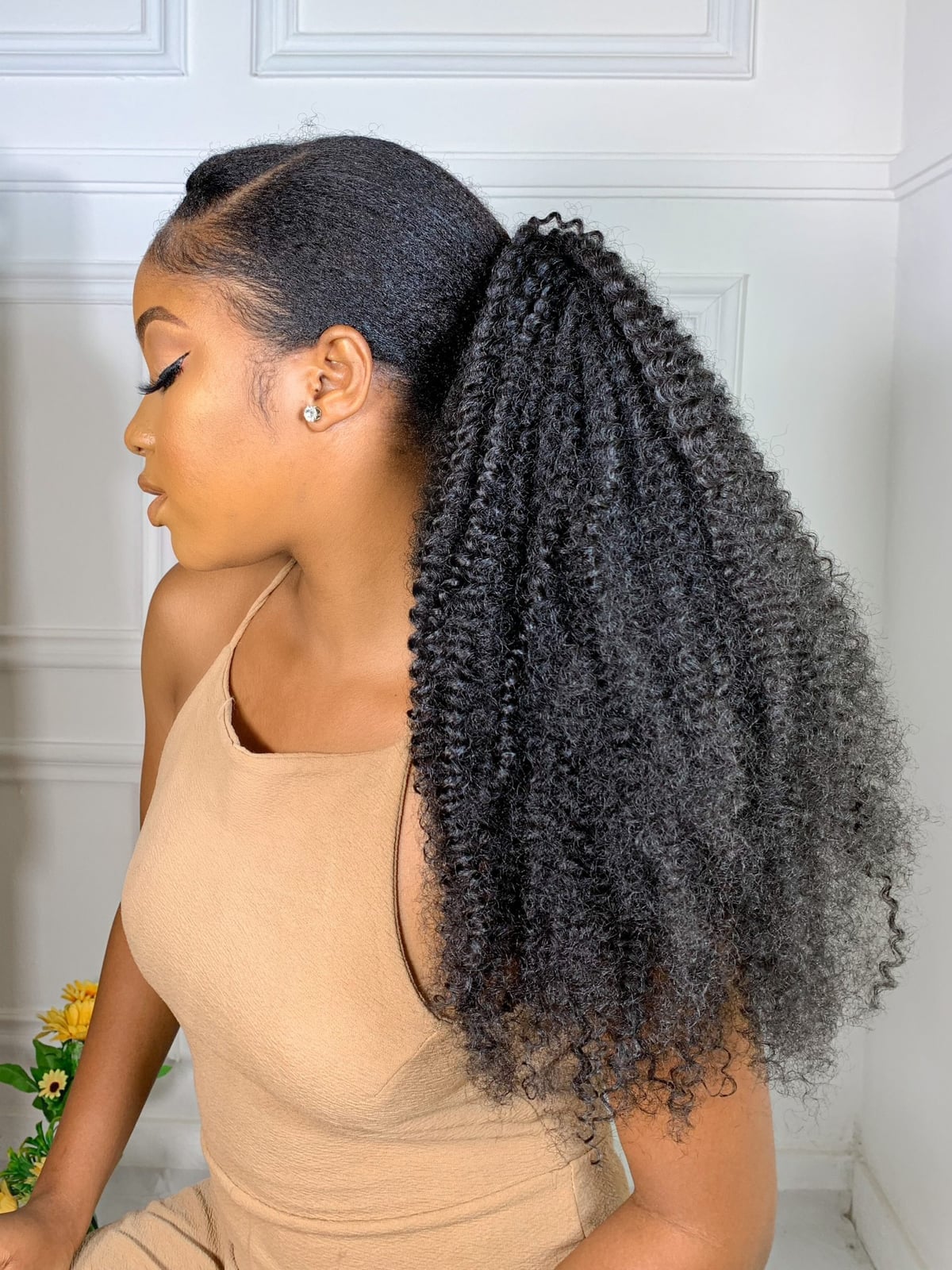 Black Coily Ponytail Natural Curls Black Coily Ponytail Natural Curls — Trendy Pony Hairstyles