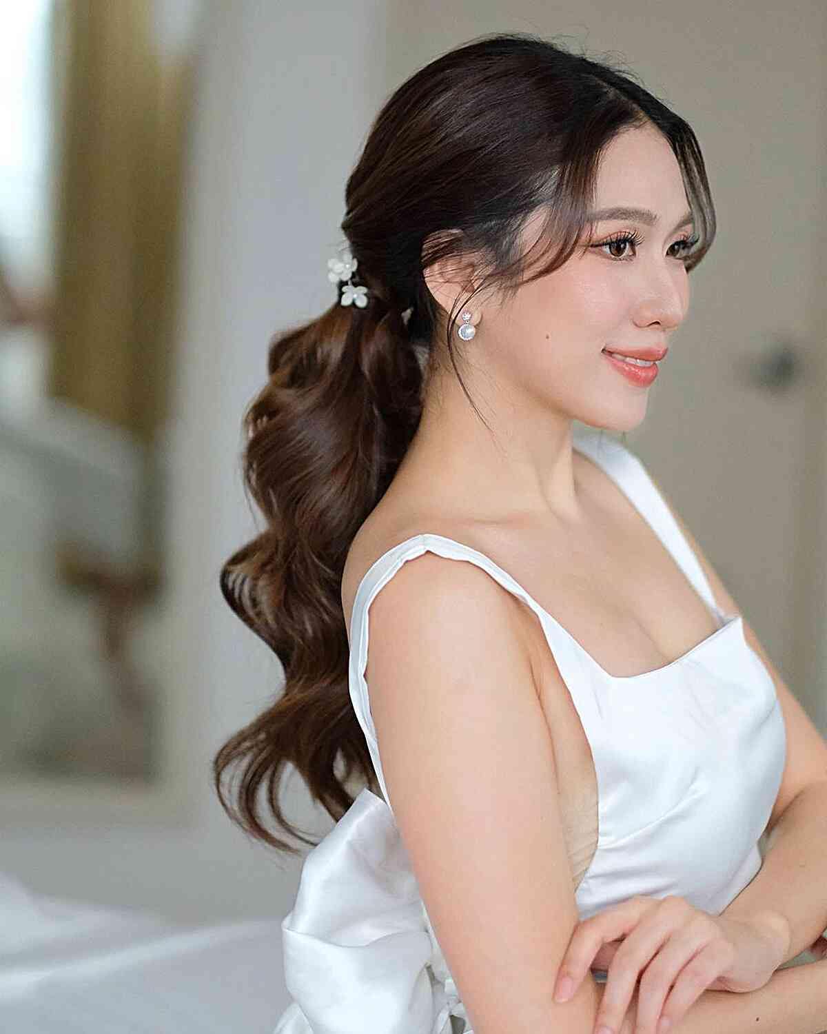 Dark Brown Sleek High Ponytail Dark Brown Sleek High Ponytail — Trendy Pony Hairstyles