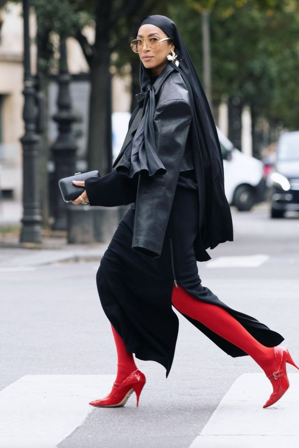 Red Tights Outfit Ideas: 32 Chic And Unexpected Ways to Wear the Boldest Trend of the Season - London Kensington Guide