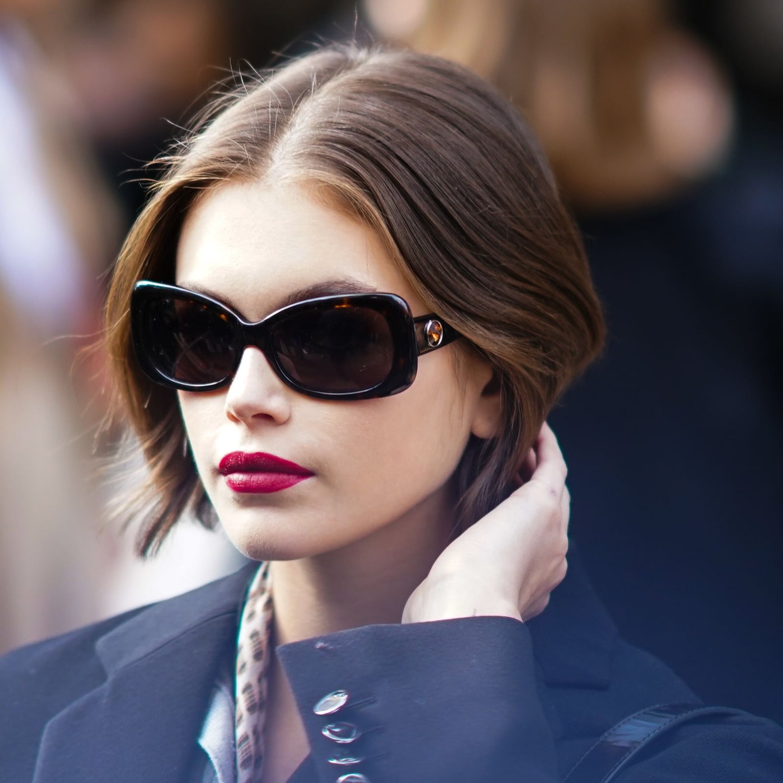 Sharp Dark Brown Blunt Bob — Trendy Short Hair