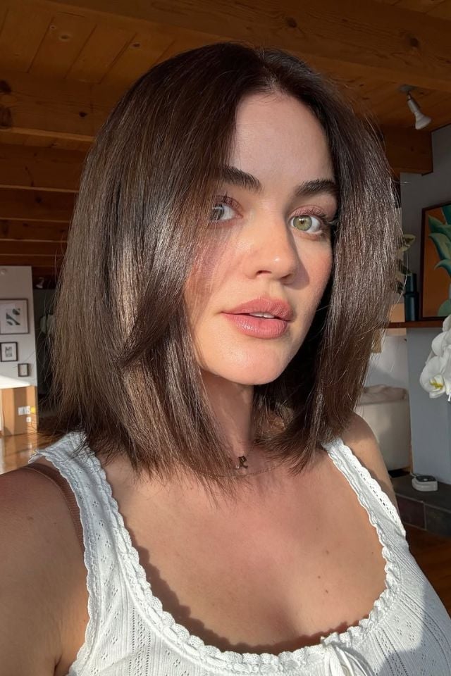 Collarbone Blunt Bob With Face-Framing Layers — Trendy Short Hair