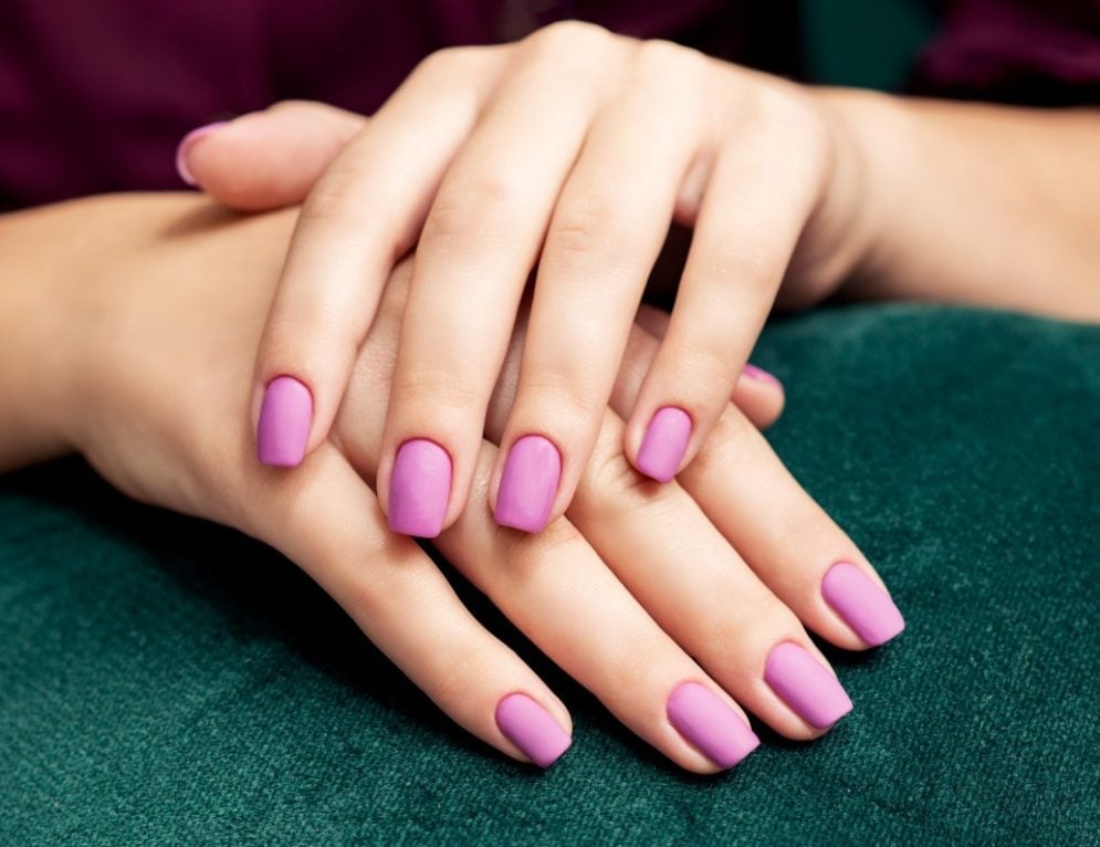 Vibrant Matte Lavender Short Square Nails Vibrant Matte Lavender Short Square Nails — Trendy Short Nails Color