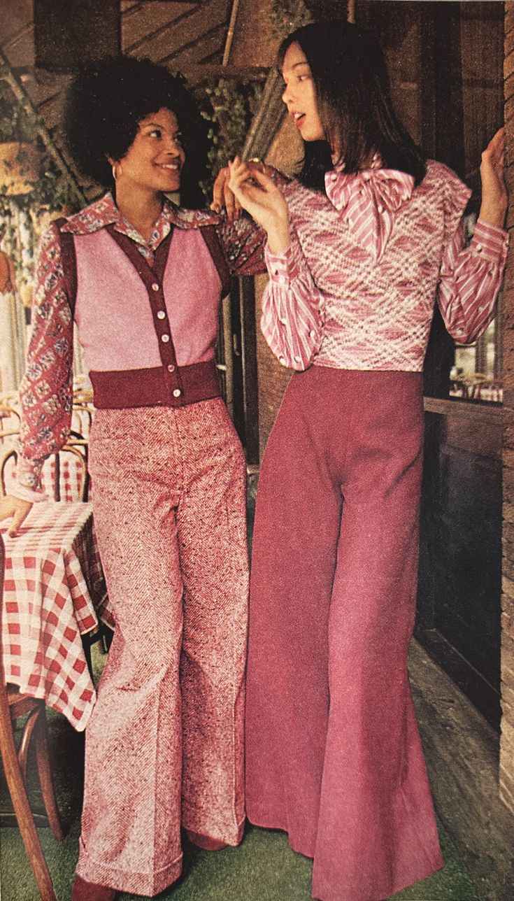 1970s Style Knit Vest and Wide-Leg Trousers — Trendy Vintage Outfits